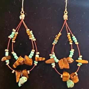 Turquoise Chandelier Earrings